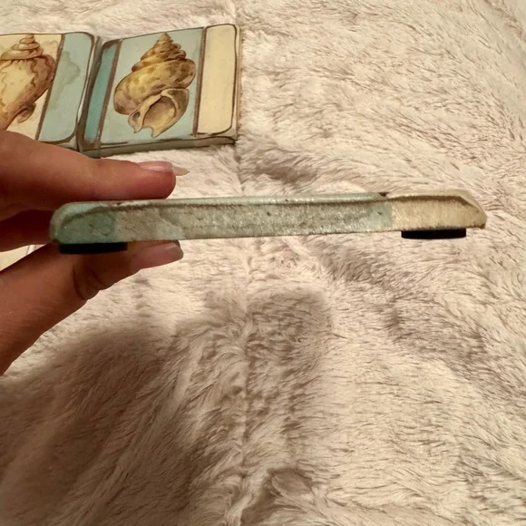 Seashell Design Coasters Set - Picture 12 of 12